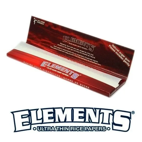 Seda Elements Red King Size Slim (Un.) - Imagem 3