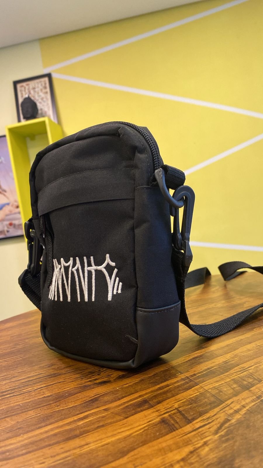 BAG CHRONIC - PRETO, LOGO BRANCA